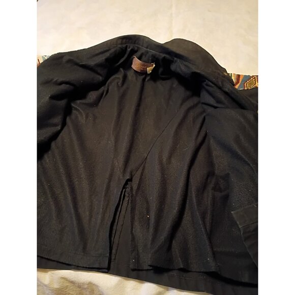 Vintage David James Lined Aztec Canvas Jacket Size Medium - Picture 11 of 11